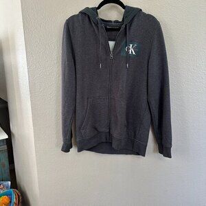 Calvin Klein‎ Gray Zip Up Jacket  Size Medium